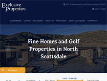 Tablet Screenshot of exclusiveproperties.com
